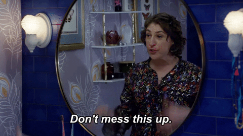 Mayim Bialik Mirror GIF by CallMeKatFOX - Find & Share on GIPHY